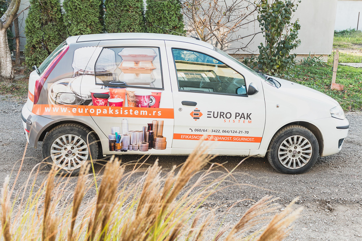 Car brand Napkin brand design EURO PAK SISTEM